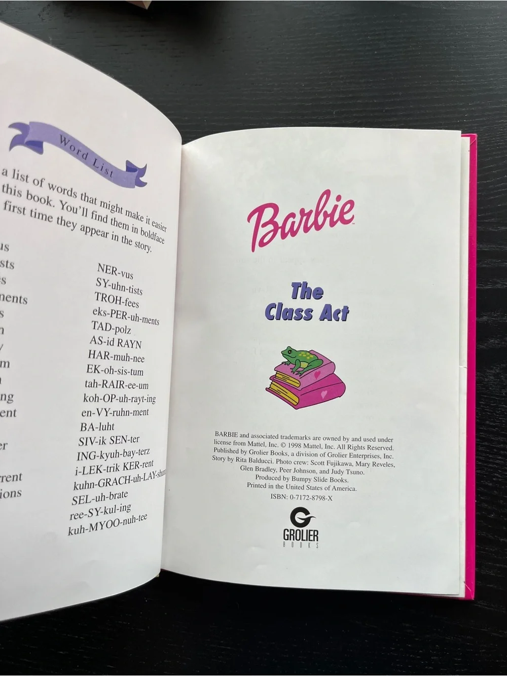 Vintage Barbie Book Lot: The Class Act Hardcover & Haunted Mansion Mystery Paper